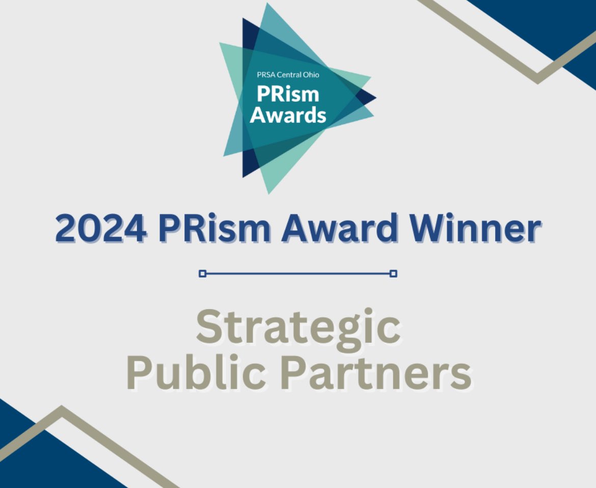 Team_SPP's tweet photo. Tonight our team was honored with a 2024 @PRSAcentralOhio Prism Award for Excellence in a Public Affairs Campaign for our Brewers Freedom Alliance campaign on behalf of @OHCraftBeer! #TeamSPP #coprsaprism https://t.co/E9sHrYCdrk