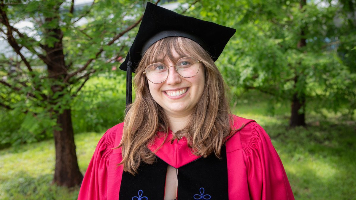 Caroline Martin, Ph.D. in applied physics, will be pursuing postdoctoral research in biophysics at Brandeis University. “Starting over again doesn’t feel so scary now that I have my Ph.D.,” Martin said.