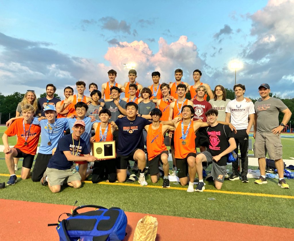 SECTION CHAMPIONS! 🎉🎉🎉 Our boys track team had a monster night! They were crowned the Class A Section Champions! 🥇🥇🥇 More on this major win coming tomorrow. 👏👏👏 CONGRATULATIONS, TEAM! 🏆🏆🏆 Well deserved with all of your impeccable work. 
#GoGreeley #WeAreChappaqua