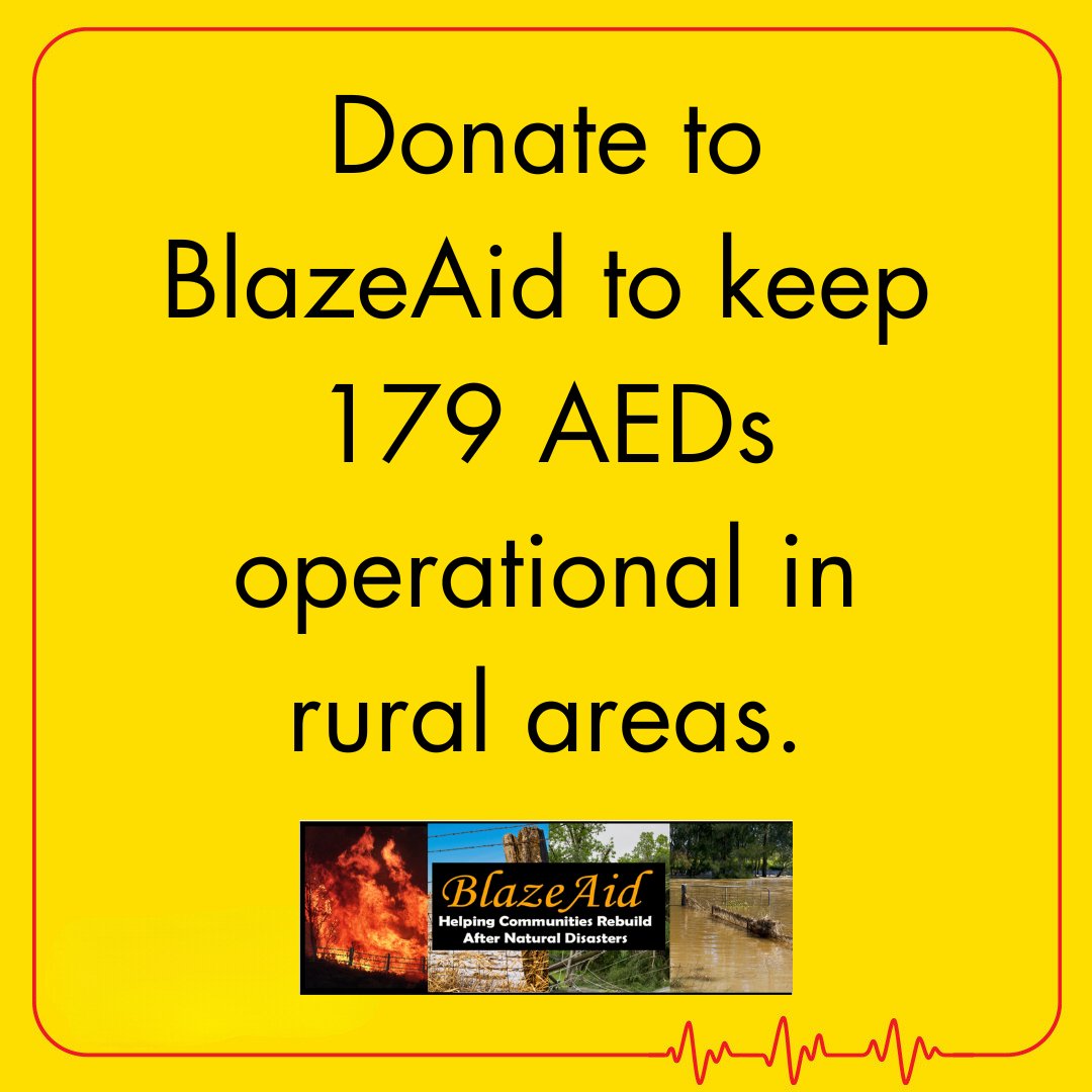 One of our mates needs your help!

@BlazeAid is looking to raise $35,000 to fully replace all 179 batteries and pads in each of trailers. Your support will not only keep the AEDs active but also ensure that they are ready to respond at any time.

Head to hubs.ly/Q02xH9qF0