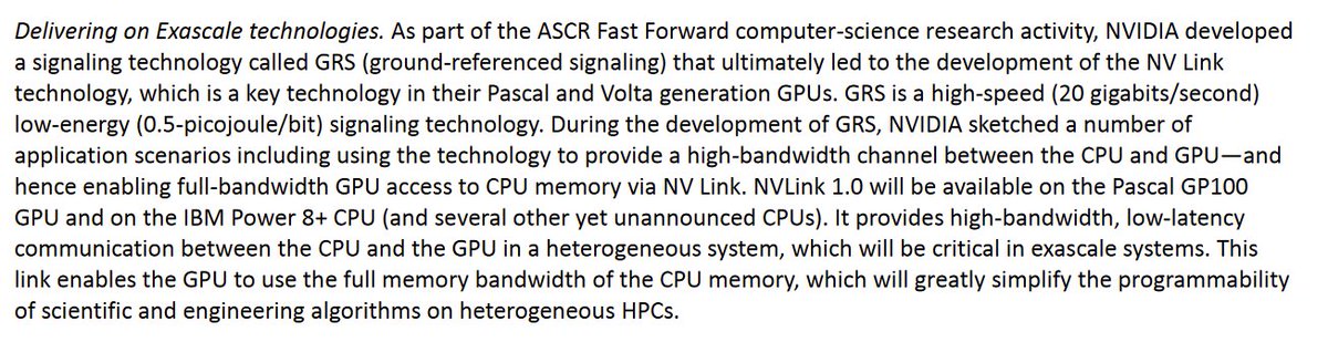 Fun fact of the day about Department of Energy and AI: in 2017, DOE worked with Nvidia on their original NVlink, which is  one of their key competitive moats on chip-to-chip interconnect