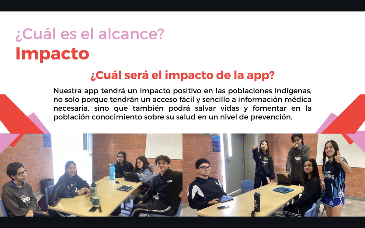 CSBoficial's tweet photo. ¡Inspirador ver cómo estudiantes de secundaria proponen soluciones reales! Presentaron un prototipo de app en #Keynote, usando el diario de diseño de apps. Promovamos formas innovadoras de compartir procesos de aprendizaje #AppSalud365 #EveryoneCanCode #Wechangetheworld 📱💡 https://t.co/9wbUrNiZ3W