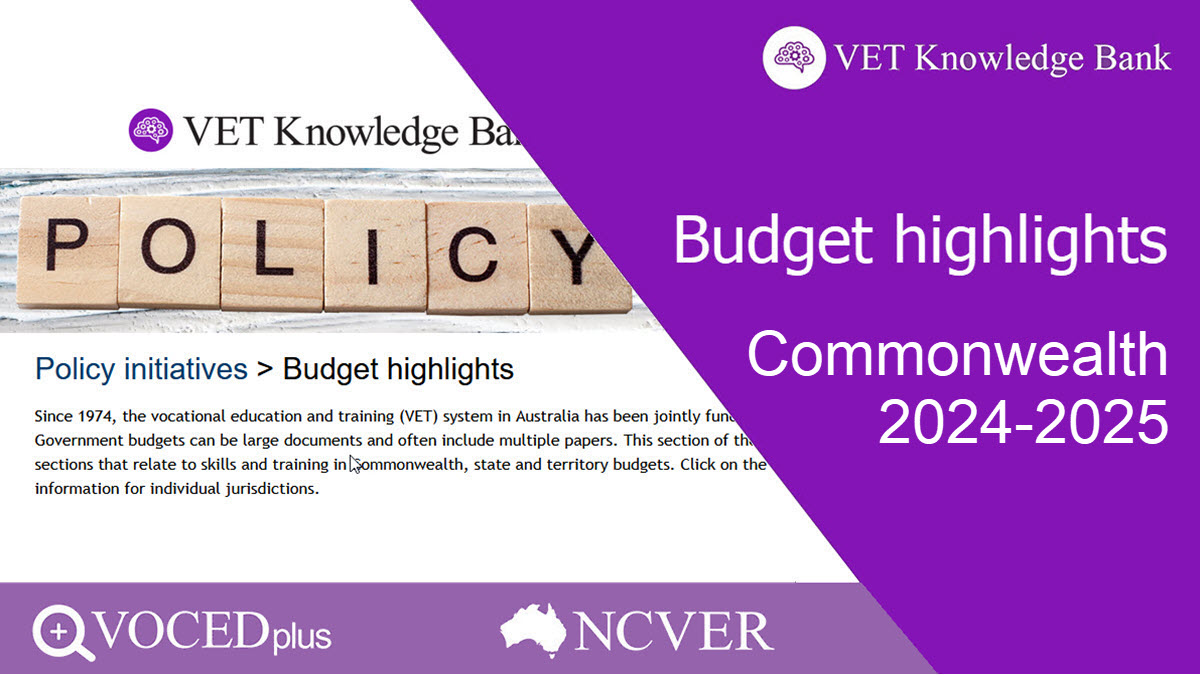 Want to know what's in the 2024-25 Commonwealth budget for the VET sector? You'll find a summary here 👇
voced.edu.au/vet-knowledge-…

#Apprenticeships #Traineeships #Employment #Industry #NationalAgreements #Regulation  #TrainingProviders #TrainingPrograms #VETsector
#auspol