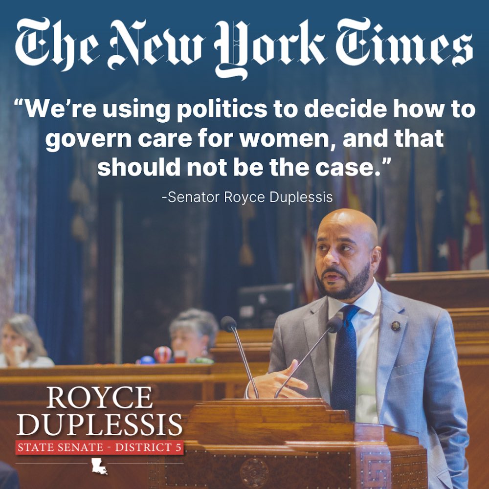 🧵I strongly condemn the legislation that was passed out of the Senate today, classifying the abortion pill as a controlled substance.

The legislature is using politics to decide how to govern care for women, and that should not be the case.

#lalege #lagov