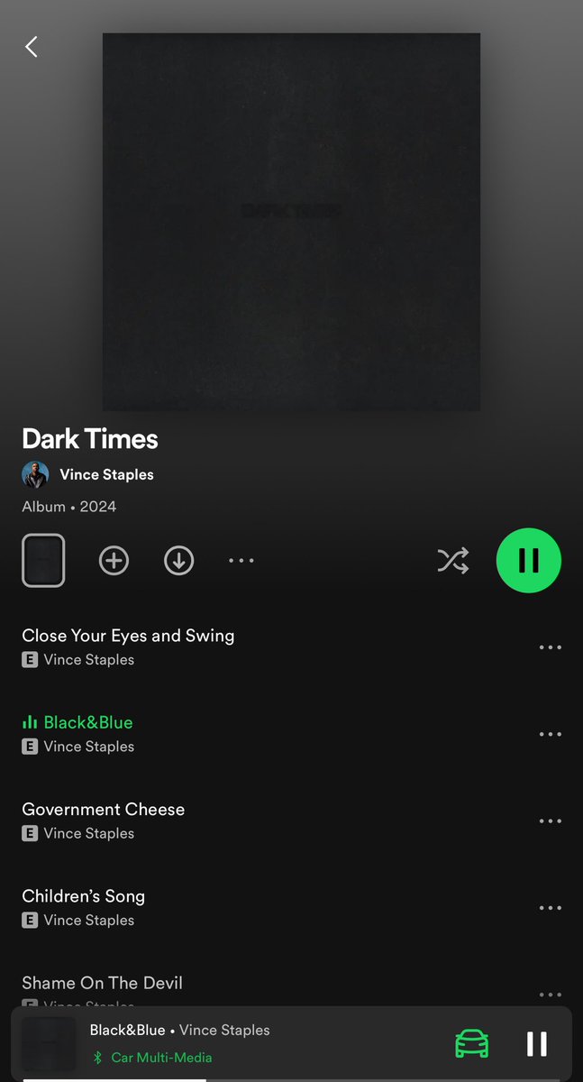 📀 DARK TIMES 👤 VINCE STAPLES 🚨 OUT NOW 🚨