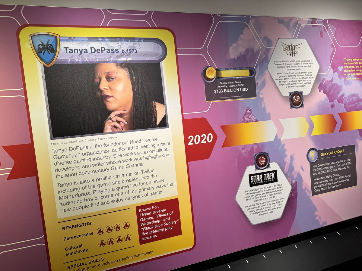 Oh hey, it me! I’m in “Level Up: Writers and Gamers” at the <a href="/AWMuseum/">American Writers Museum</a> which opens tomorrow and runs through March 2025!