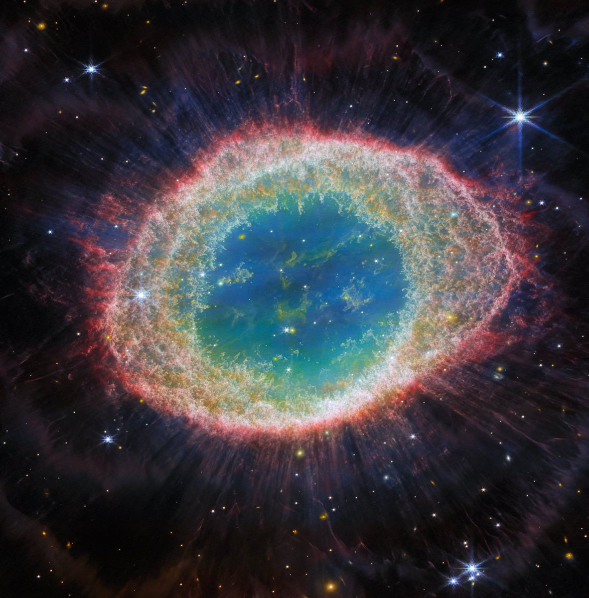 The Ring Nebula from the James Webb Space Telescope