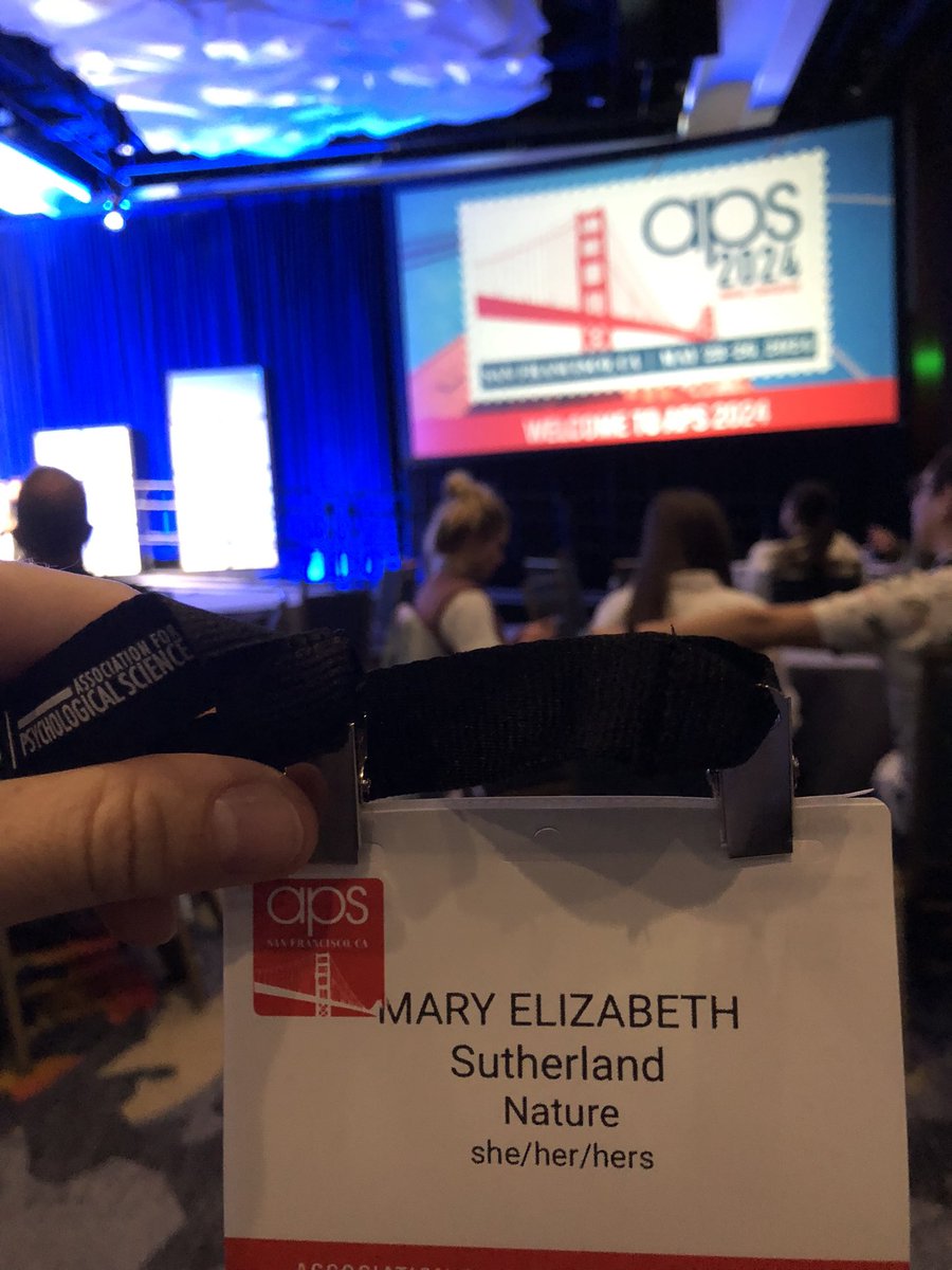 I’m delighted to be representing @nature at #aps24sf ! If you have questions about our editorial bar or publishing with us, come find me or message me <a href="/PsychScience/">Association for Psychological Science</a>