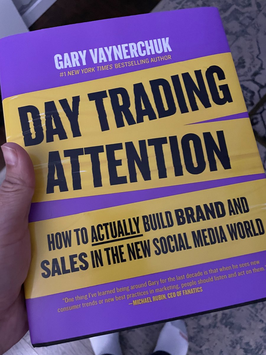 Just got my copy of Day Trading Attention by <a href="/garyvee/">Gary Vaynerchuk</a>. Cant wait to dive in!