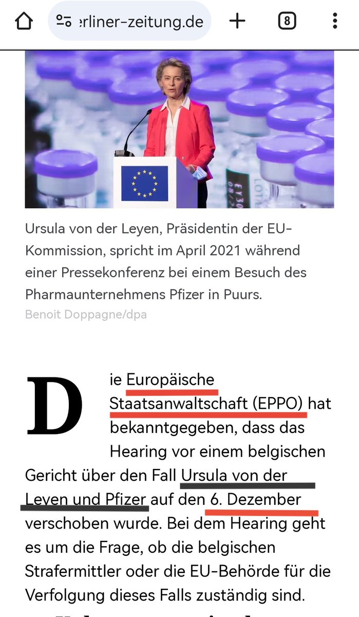 2/ 🔸#THREAD ⏫ #EUROPE 🔹#EuropaWahl 2024' 🔹#European~#Election 🇪🇺 ...hier geht's weiter mit den Skandalen von der [#vonderleyen] 🔹(@vonderleyen) 🔹(@EU_Commission) 🔹#EU~#Commission 🔸#EPPO 🔸#Report via: (@berlinerzeitung) ⏬ berliner-zeitung.de/wirtschaft-ver… ⏫