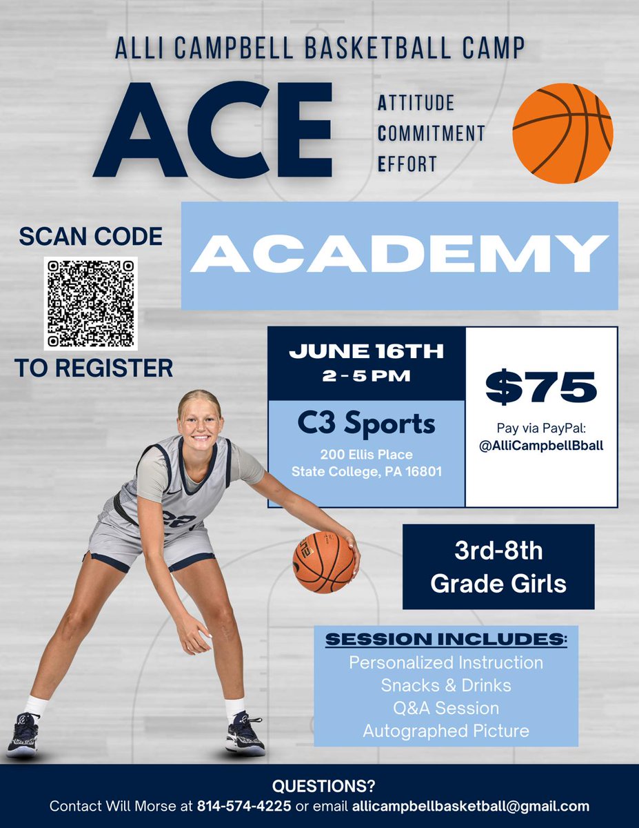 J Sports Performance Bodywork (@bodywork_j) on Twitter photo #basketball #WeAre #sports #sportscamp
Get Signed up. . .
for Basketball Camp with <a href="/alli_campbell21/">Alli Campbell</a> #basketball #WeAre #sports #sportscamp
Get Signed up. . .
for Basketball Camp with <a href="/alli_campbell21/">Alli Campbell</a>