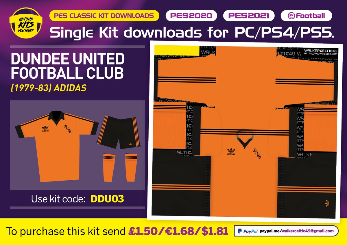 CLASSIC KIT FOR PES 
• Dundee United • 1979 • Adidas
📷#PES21📷#PES20
@PESUniLegends @PesUniverse @kitsEfootball20
#pes20 #pes21 #kits #konami #efootball #vintagepes #walkerceltic49 #retrokits #vintage #kitsforpes