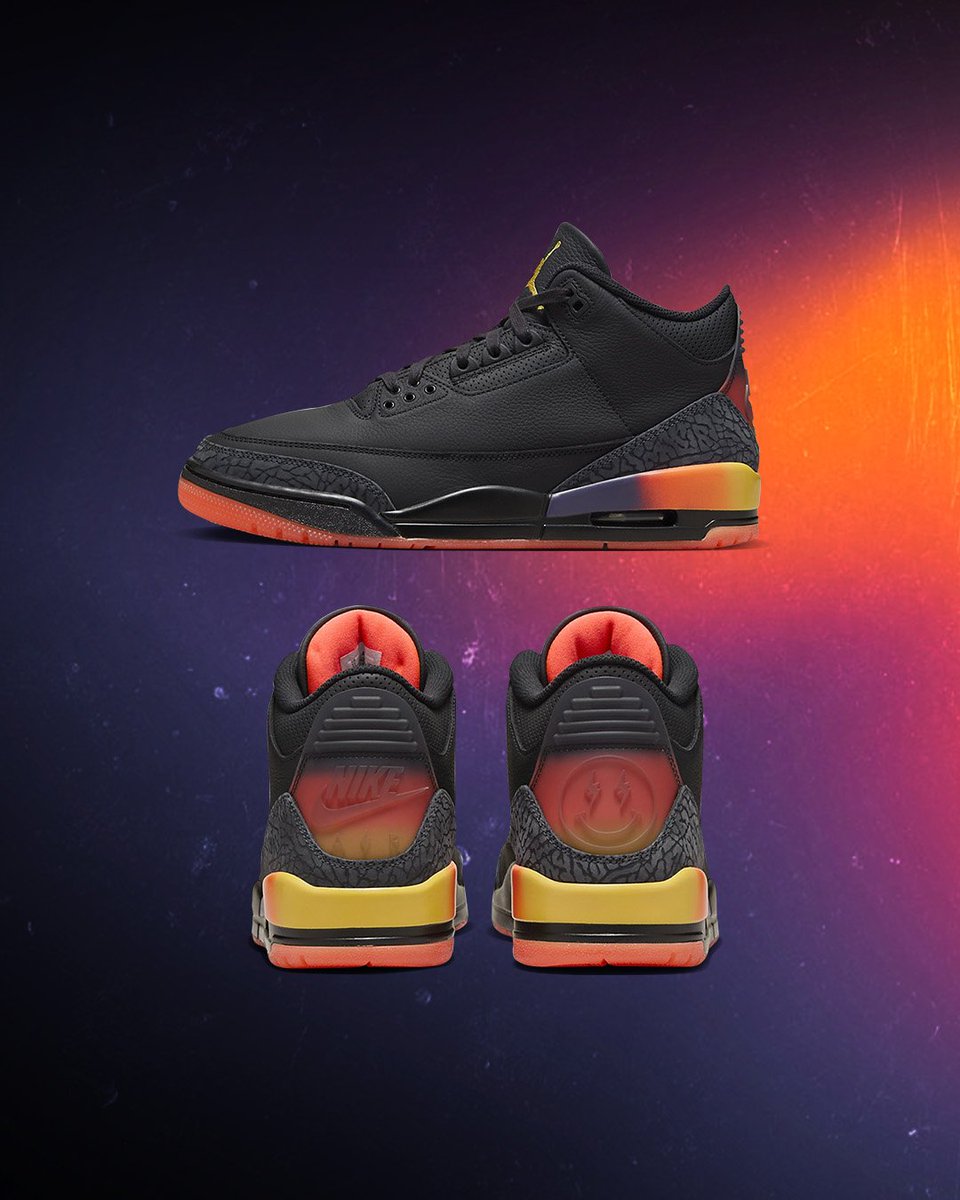 🌅 J Balvin's latest Air Jordan 3 collaboration is a tribute to his son and draws design inspiration from the Medellín sunset. Shop Now: bit.ly/3QUSbvO