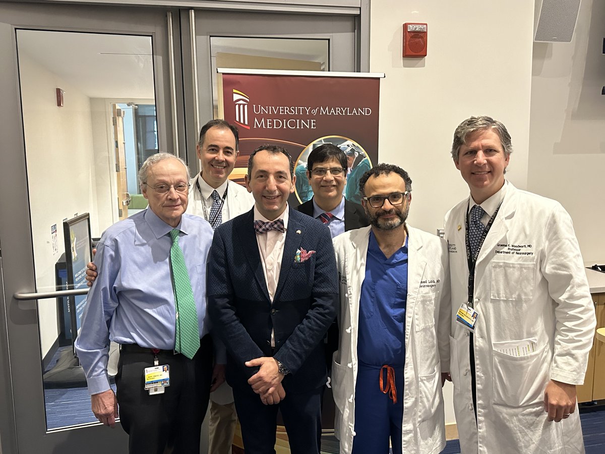 Maryland Neurosurgery (@umdneurosurgery) on Twitter photo Wonderful Henderson lecture from Dr Jabbour today! Amazing to discover the future of Vascular Neurosurgery together!
<a href="/PascalJabbourMD/">Pascal Jabbour MD, FAANS, FACS, FAHA</a> <a href="/UMDNsgyChair/">Graeme Woodworth, MD</a> Wonderful Henderson lecture from Dr Jabbour today! Amazing to discover the future of Vascular Neurosurgery together!
<a href="/PascalJabbourMD/">Pascal Jabbour MD, FAANS, FACS, FAHA</a> <a href="/UMDNsgyChair/">Graeme Woodworth, MD</a>