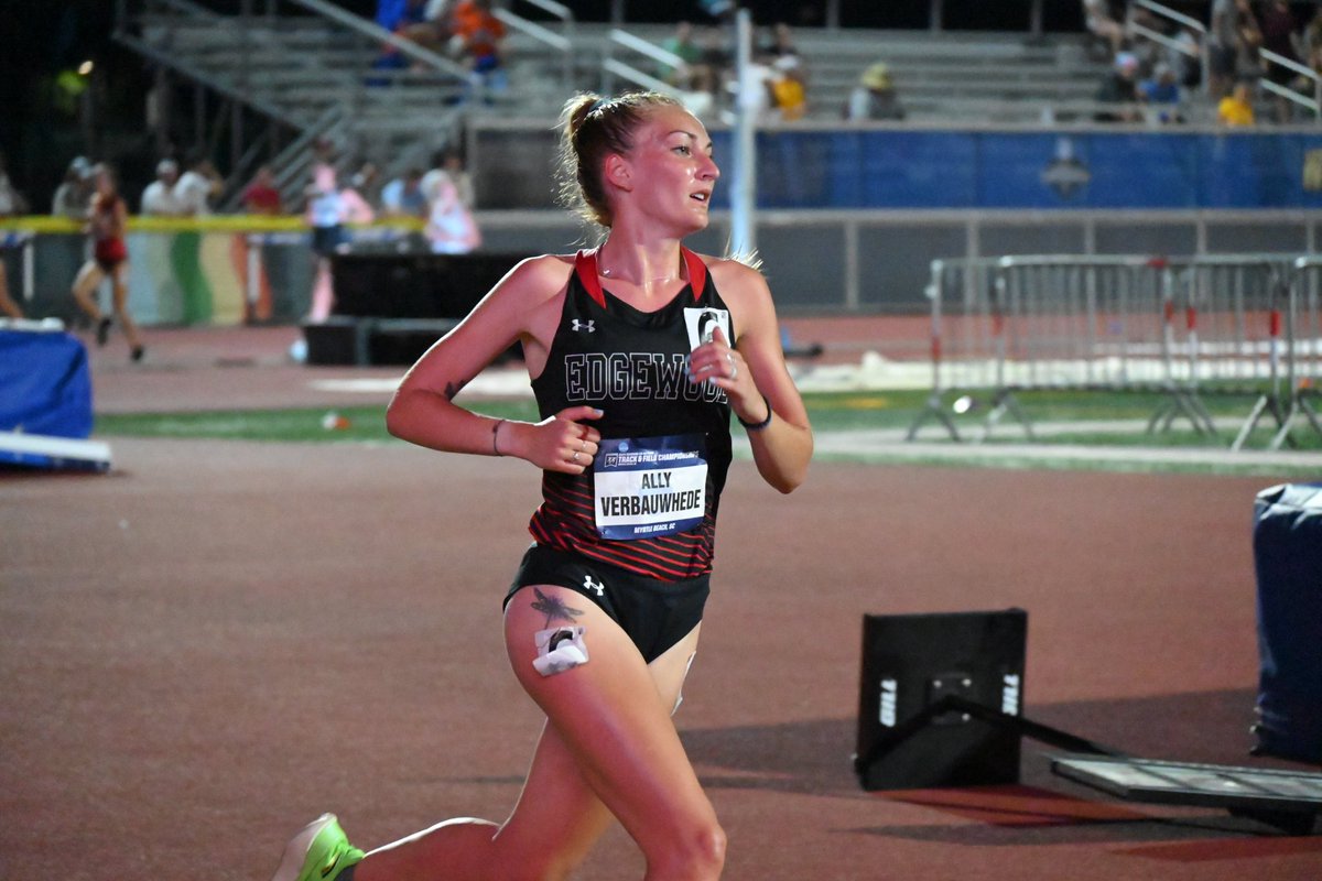 Ally Verbauwhede claims All-American status in the 10,000-meter run at the NCAA Championships! She ran a 35:42.24 to finish 4th overall! Congratulations @ally_verbs! @EwoodXCTF
