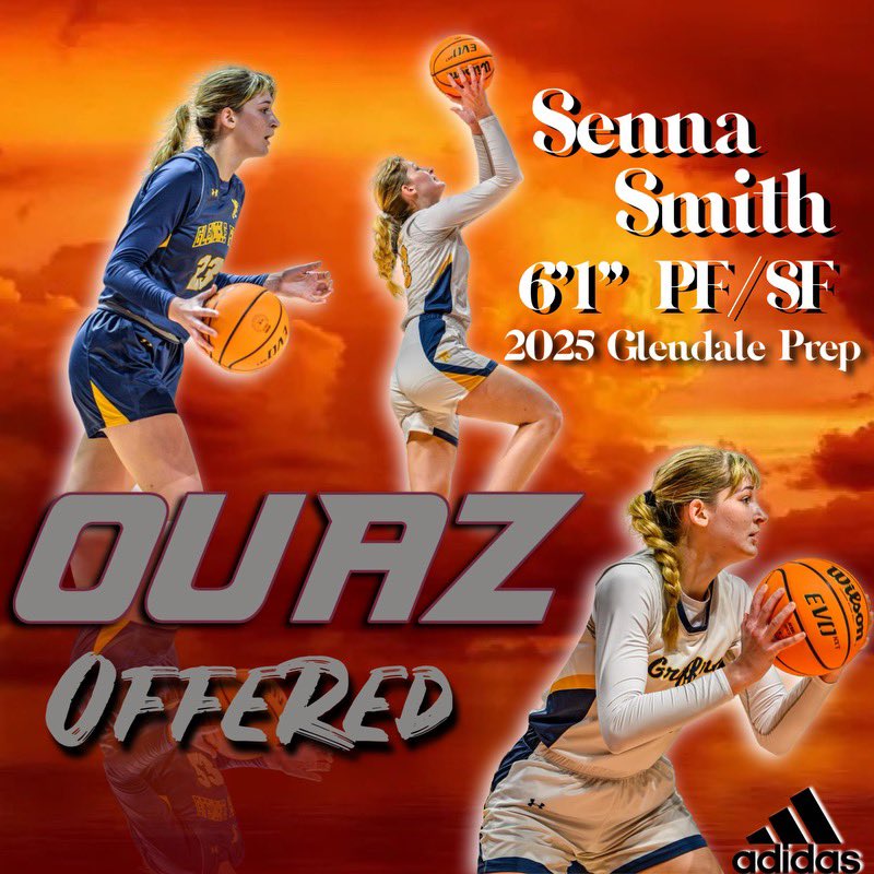 I’m SO EXCITED and thankful to announce my first offer from <a href="/OUAZWBB/">OUAZ Women's Basketball</a> !!  Thank you so much to Coach Henige, Coach Murphy, and Coach Fox for this amazing opportunity