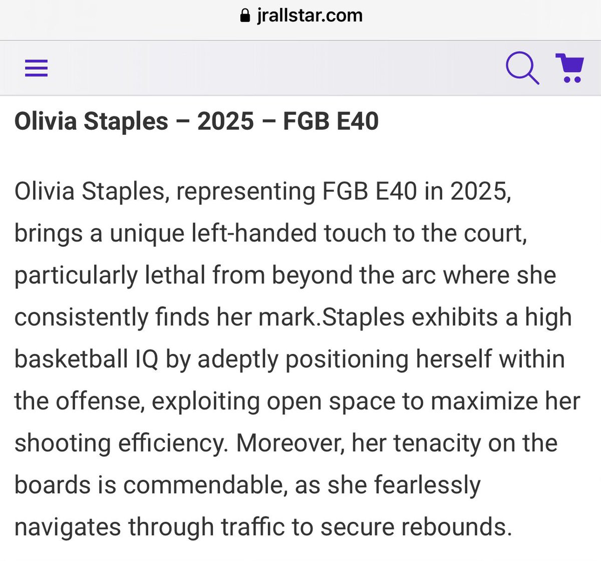 Thank you <a href="/JrAllStarBB/">Jr. All-Star Girls Basketball</a> for the eval! <a href="/FGBvsEveryone/">@FGBvsEveryone</a> @FGBelite2025