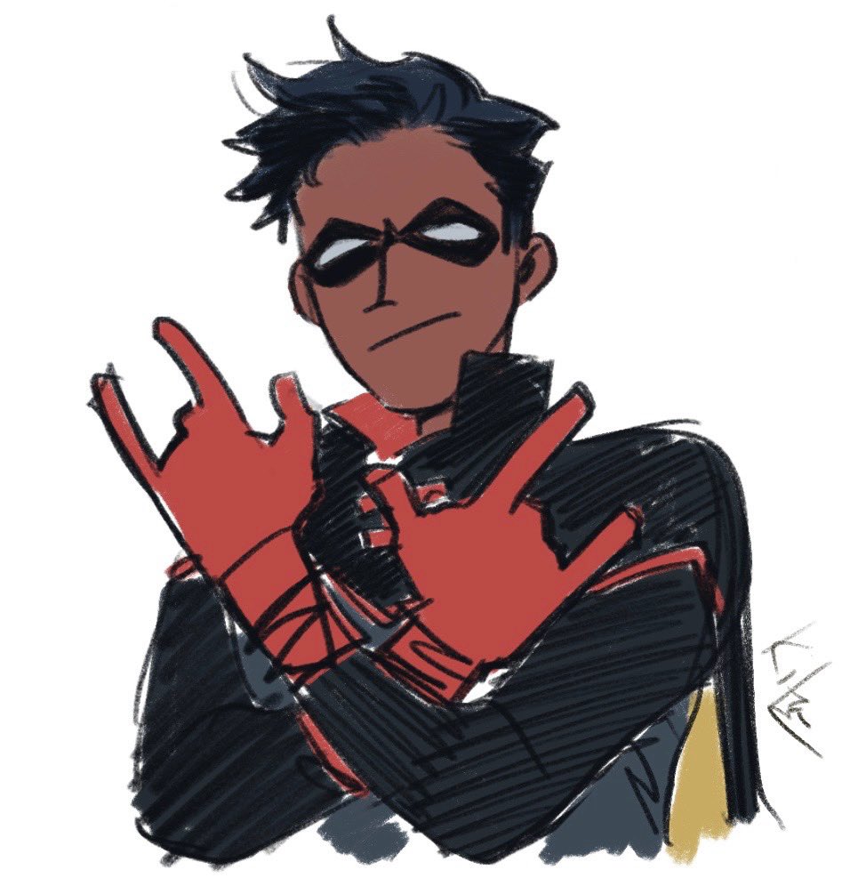 Tonight’s doodles and I liked the Damian drawing so it’s a separate photo.
#sabo #jasontodd #damianwayne