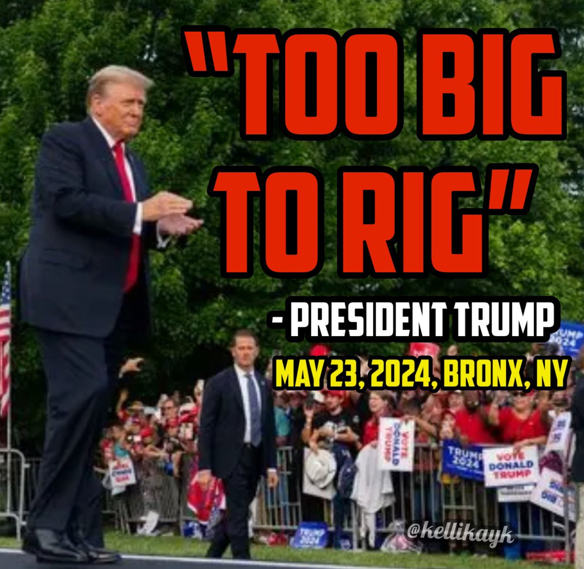 “Too big to rig” - President Trump 💃🙌