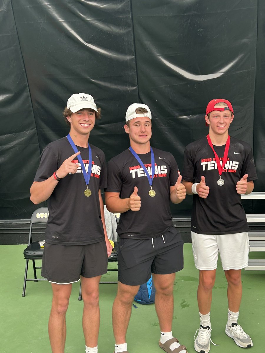Congrats Adam Kahmeyer on being section 2A singles runner up and punching a ticket to the individual state tennis tournament!!