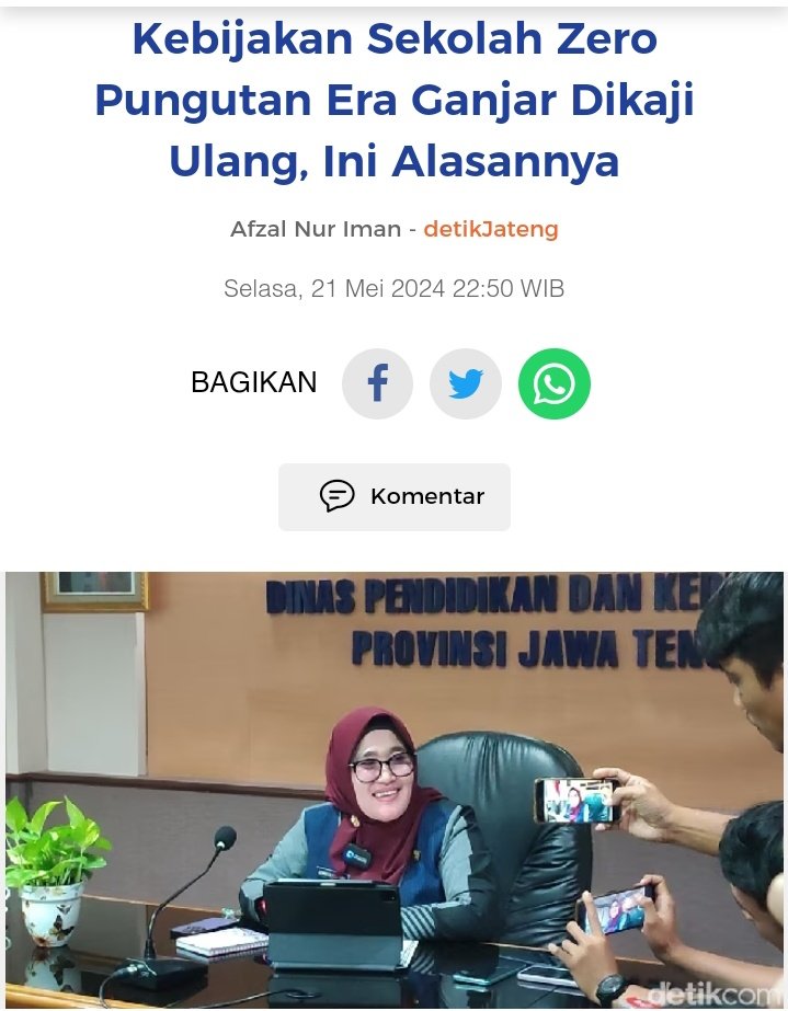 Chusnul ch๐timah (@ch_chotimah2) on Twitter photo Nasib politisi baik di negeri ini, bukan hanya orangnya yg disingkirkan tapi ide, gagasan dan kebijakannya juga mau disingkirkan.
Setelah biaya kuliah dibikin mahal, skrng giliran sekolah tnp pungutan Ganjar mau dibikin sebaliknya.
Negara mundur!!!
<a href="/jokowi/">Joko Widodo</a> <a href="/nadiemmakarim/">Nadiem Anwar Makarim</a> Nasib politisi baik di negeri ini, bukan hanya orangnya yg disingkirkan tapi ide, gagasan dan kebijakannya juga mau disingkirkan.
Setelah biaya kuliah dibikin mahal, skrng giliran sekolah tnp pungutan Ganjar mau dibikin sebaliknya.
Negara mundur!!!
<a href="/jokowi/">Joko Widodo</a> <a href="/nadiemmakarim/">Nadiem Anwar Makarim</a>