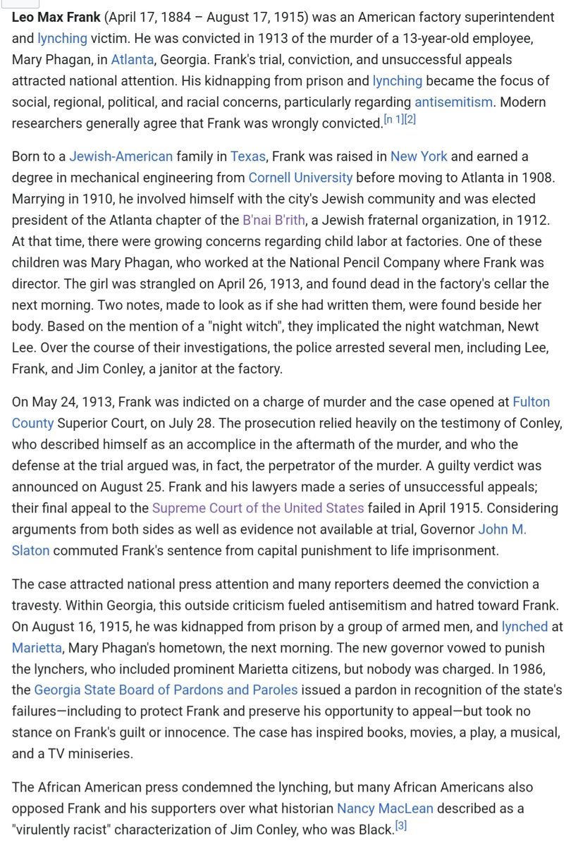 DaingenKeltoi's tweet image. Read up on the ADL &amp;amp; on Leo Frank for yourself, &amp;amp; unless you're as virulently antisemitic, willfully ignorant, &amp;amp; intellectually dishonest as Candace, the conclusion you'll reach is that Candace is #VirulentlyAntisemitic, #WillfullyIgnorant, &amp;amp; #IntellectuallyDishonest.