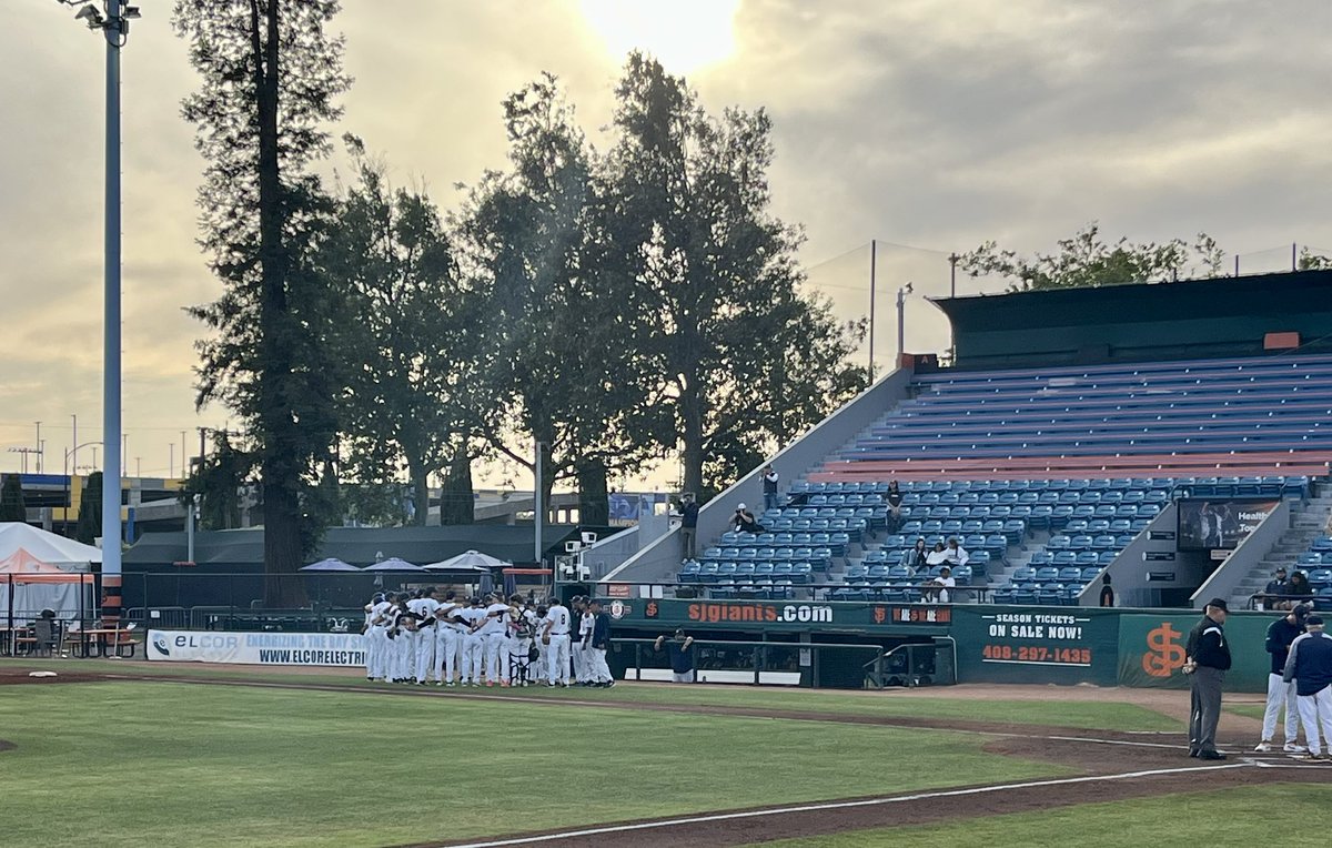 Minutes away from first pitch of CCS Div VI title game: Menlo vs Lincoln SF at Excite Ballpark!