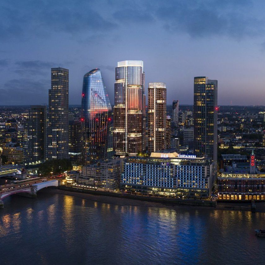 This £1BN new skyscraper cluster has been approved in London. The @FosterPartners-designed development at Blackfriars will see the construction of a 45-storey new office tower alongside two residential structures rising to 40-storeys and 22-storeys respectively.