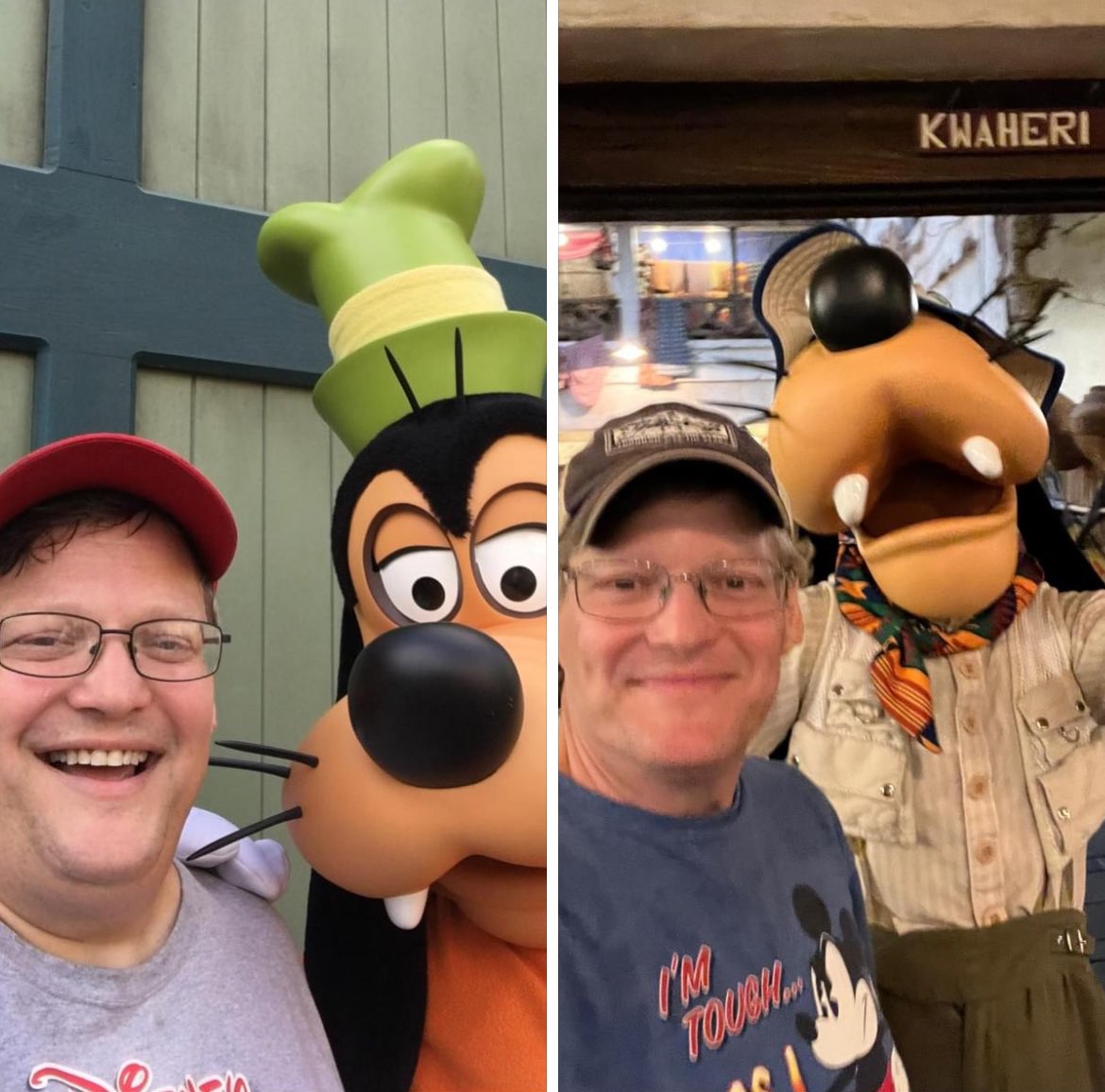 fat_while's tweet image. 2022 v. 2014 #selfieswithgoofy #ThrowbackThursday #weightlossjourney