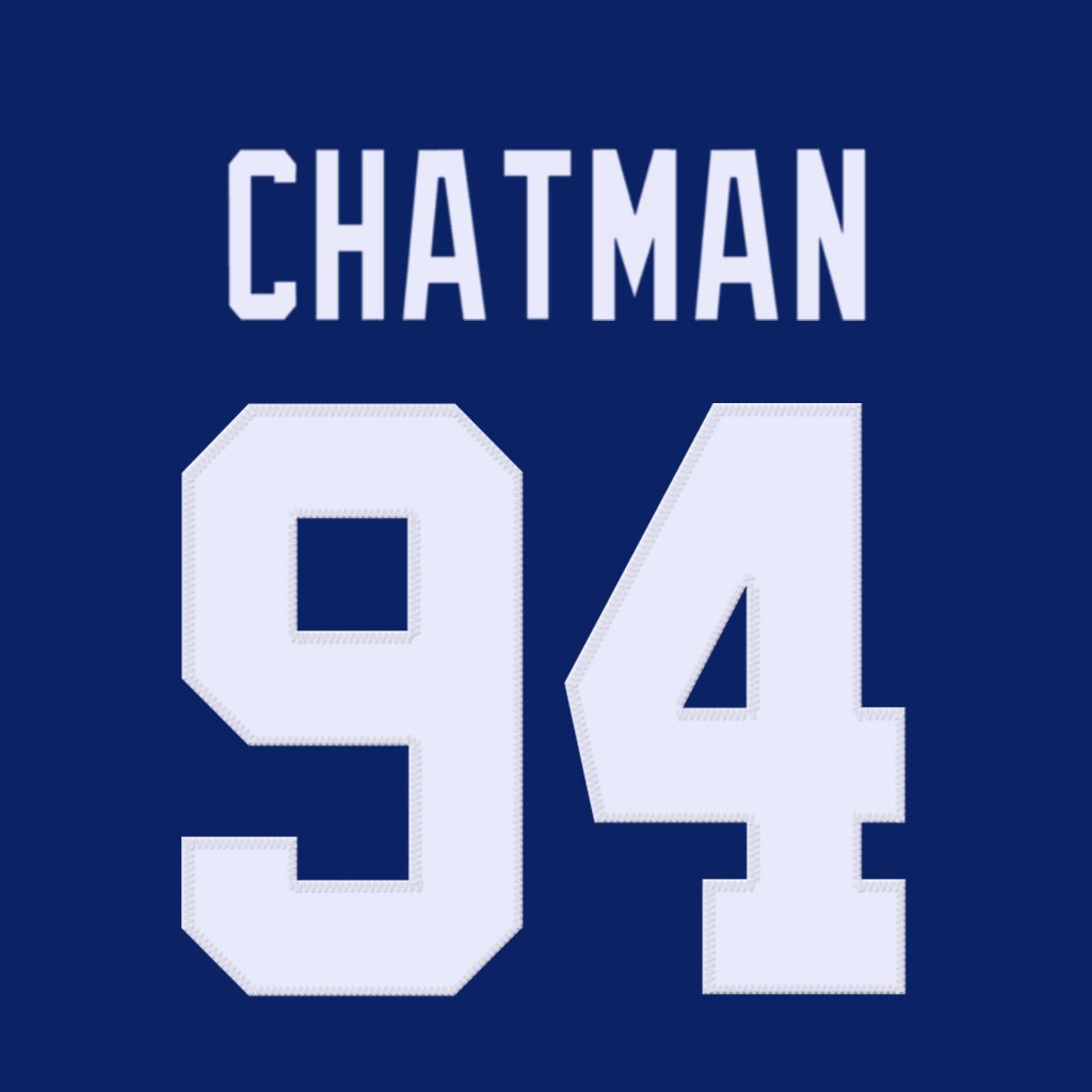 New York Giants DL Elijah Chatman is wearing number 94. Last assigned to Tomon Fox. #NYGiants