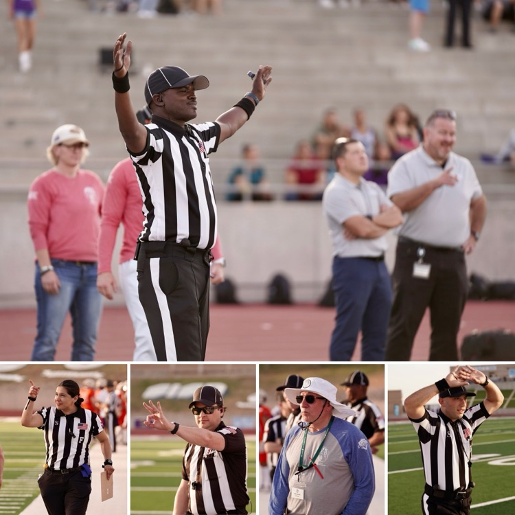 A great evening for spring football! #TeamSISD proudly welcomed participants of the 2024 El Paso Football Officials Camp presented by the @EPSportsComm, along with the Tom Beard Football Officials Clinic and Zebra Sports, to their field work at a scrimmage at the SAC.