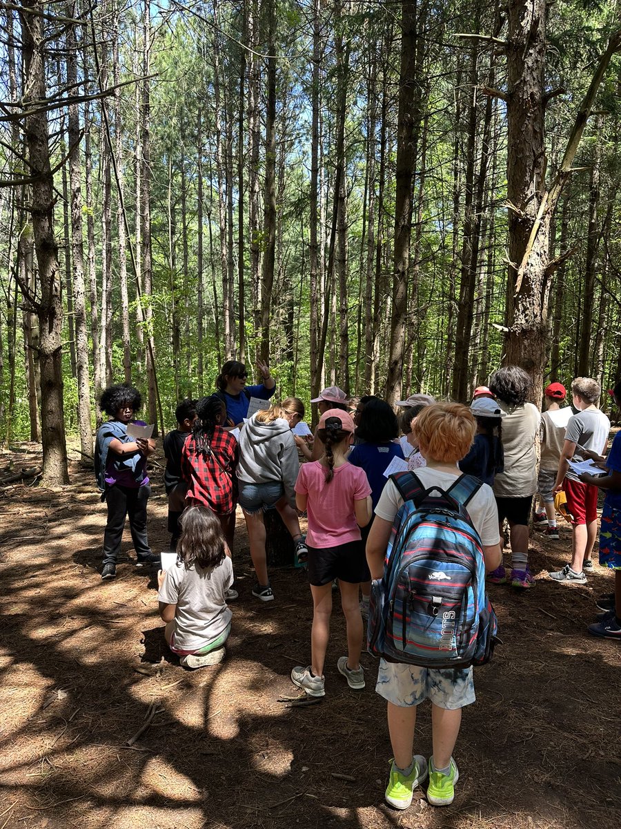 The grade 4’s had a BLAST on our field trip today!🚌 At Scanlon Creek, Ss used their knowledge from our habitats unit to play some fun games! They got to be predators, prey, different animals from the food chain &amp; use a compass &amp; map to locate things. What a fun trip!🌲☺️ <a href="/SMCDSB/">Simcoe Muskoka Catholic District School Board</a>