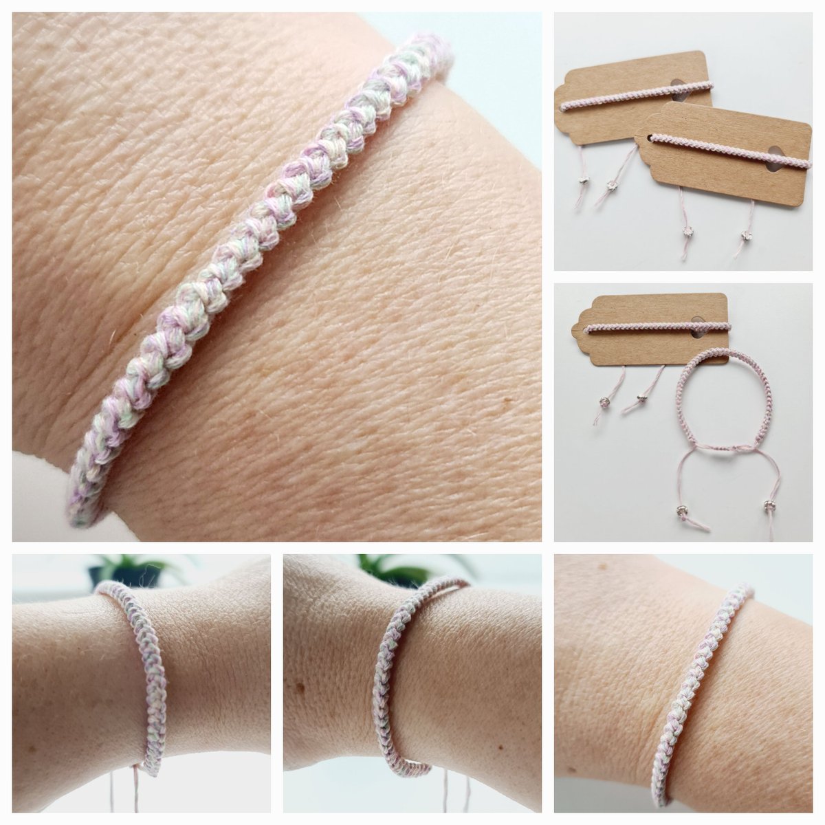 Pretty Pastel Cord Bracelets are perfect for summer gift ideas or a treat for you and a friend. 100% cotton thread. #UKGiftAM ***SPECIAL EDITION*** Limited Stock buy 2 for £6.50, including UK postage. buyindie.co.uk/product/pastel…