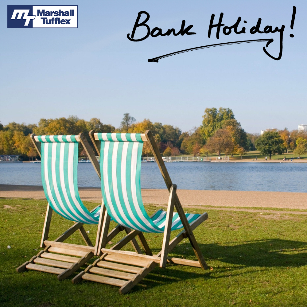 MTufflex's tweet image. We will be closed from 5pm today for the Spring Bank Holiday and will reopen on Tuesday 28th at 8:30am. Have a lovely weekend! ☀️ #springbankholiday #closing #marshalltufflex
