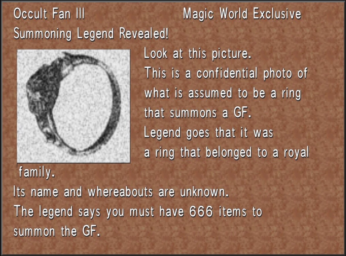 Proyecto SeeD - FFVIII - Guía no oficial tweet media