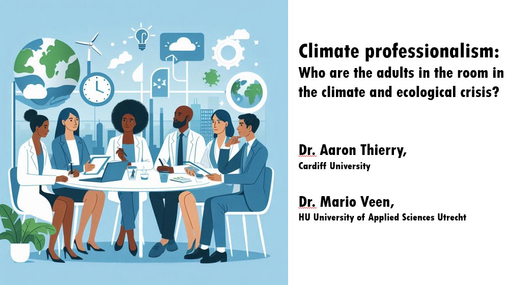 ThierryAaron's tweet photo. I'm looking forward to presenting some new ideas @MarioVeen and I have been developing on the potential of "Climate Professionalism" at the #Change4Climate conference today.
Great this is a hybrid conference making it possible for people to attend sessions and present remotely https://t.co/SKYaEaTR9Y