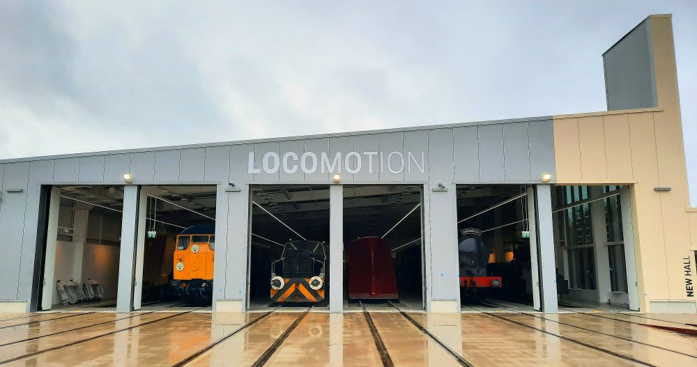 Today! NEW HALL at <a href="/LocomotionSHD/">Locomotion</a> Shildon is open! This <a href="/RailwayMuseum/">National Railway Museum</a> outpost site is now the largest undercover collection of historic rail vehicles (100+) anywhere in Europe. In New Hall freight vehicles are the focus with apt locos: showing importance of coal, industry &amp;