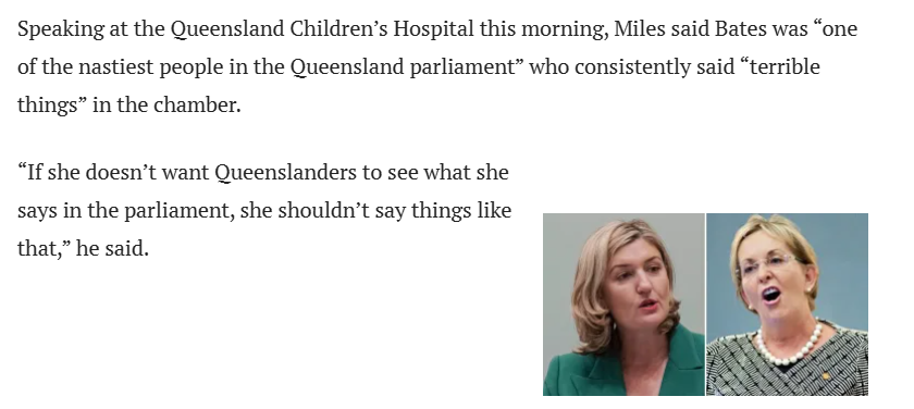 Roz Bates a nasty piece of work #qldpol