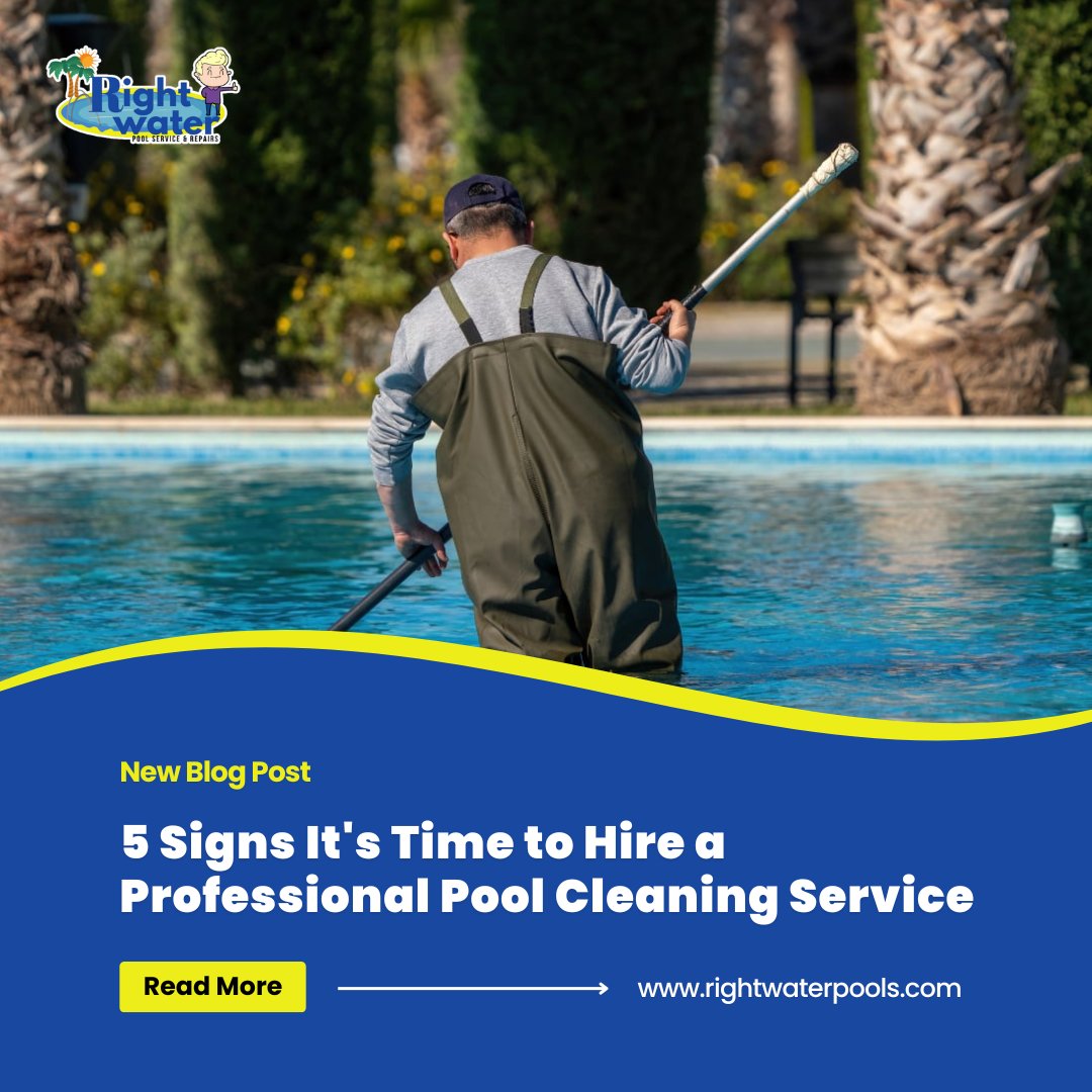 RightWaterPool's tweet image. Dive into relaxation without the hassle of pool maintenance?🌊Let's take the plunge! Here are 5 telltale signs that signal it's high time to enlist the expertise of a professional pool cleaning service.
Read Our Blog:👇 rightwaterpools.com/professional-p…

#RightWaterPoolService #PoolLife