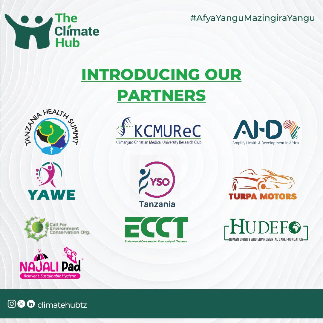 climatehubTz's tweet photo. We are so delighted to spotlight our partners for the upcoming Menstrual Charity event. Your work is incredibly great and thank you for supporting us! ♥️
#CHcommunity! https://t.co/4peFK9cCTV
