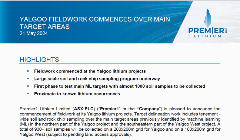 PLCresources's tweet photo. Premier1 is excited to have commenced works at Yalgoo on joint-venture projects with #FiretailResources and #VentureMinerals
More info at https://t.co/5m0kkRsTiV https://t.co/1AFrh3V4XA