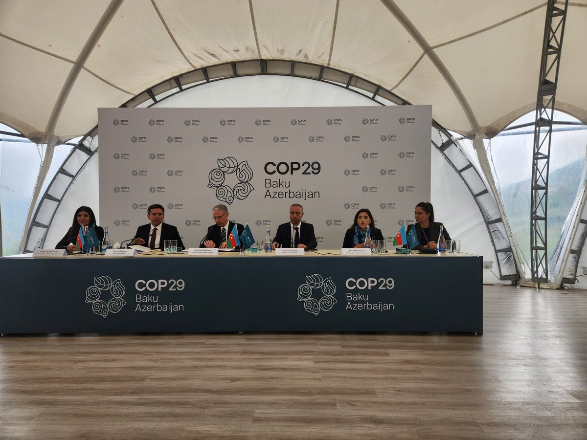 COP29 team of Azerbaijan presents our vision and goals in Lachin city to diplomatic corps as part of Lachin Climate Dialogue Initiative. @COP29_AZ
