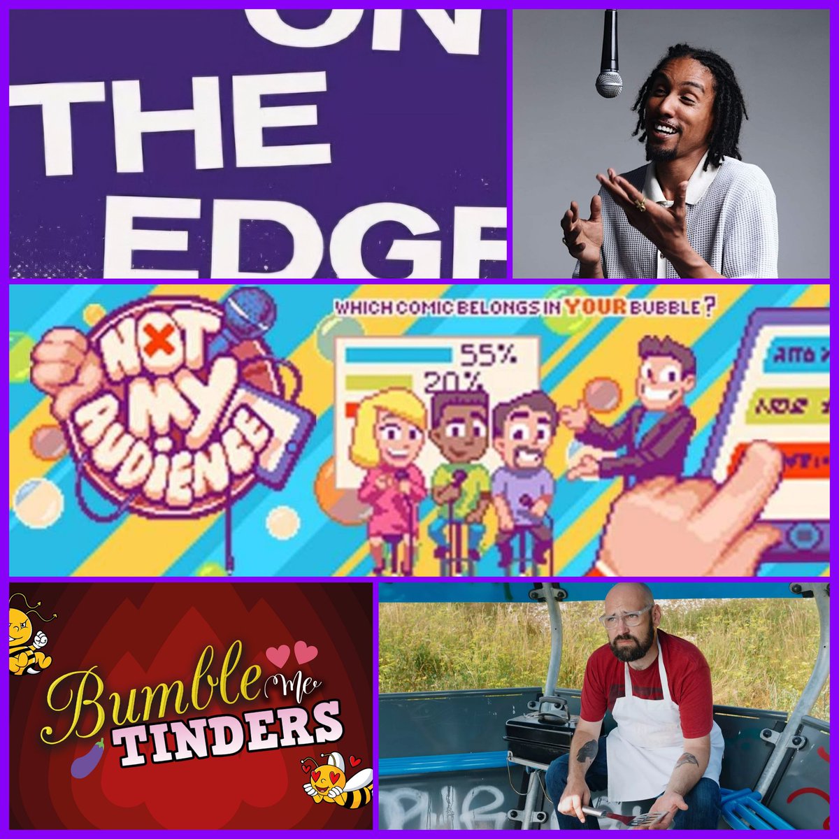 carolinepub's tweet photo. FRIDAY AT FRINGE: 

19:00 @Ontheedgecomedy: Best of the Fest (£7)
20:15 @davefensome: ADHDad (pwyw)
21:30 @nmyaudienceshow! (£10)
22:45 @bumblemetinders: Dating Horror Stories (£12.75)
00:00 @AmbroseUren: African-ish (pwyw) https://t.co/5kkUUw0nof