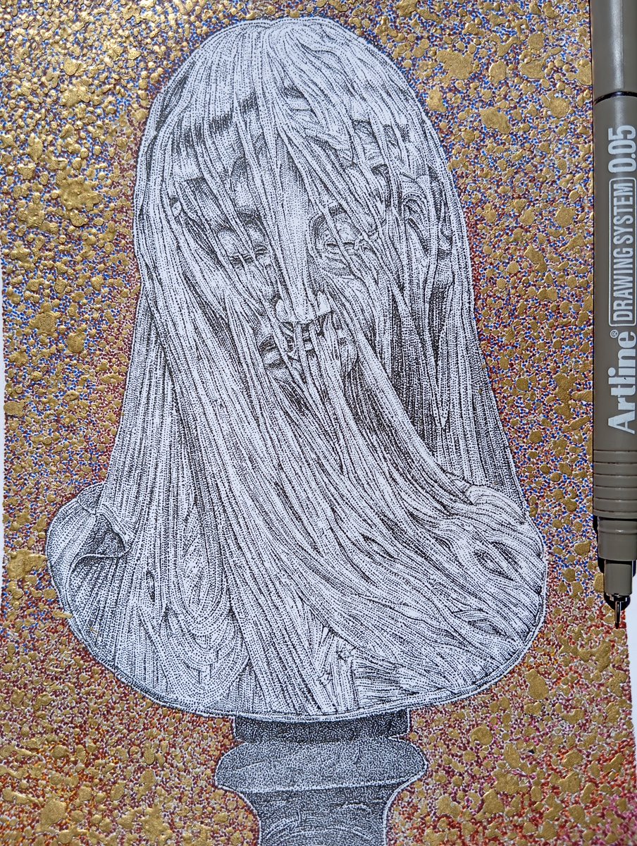 ToniArtistry's tweet photo. The VEIL || Sculpture series.
Dotted with micron pens.
#dot7artwork #dotheloop #artprint #artistsonthechain #artistherealalpha #artistoftwitter #artistsonx #artworld #artwork #sculptures #michaelangelo #dottedbyToniArtistry #Mombasa #ArrestMarthsKarua #BarrackObama #Butita https://t.co/WdeihvM4o9