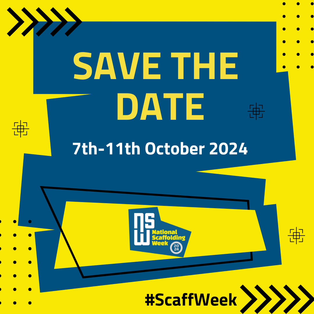 ScaffoldingWeek's tweet photo. 📣 SAVE THE DATE! 📣

👷 7th - 11th October 👷

#ScaffWeek is coming - be part of it! 🙌

You can show your support for NSW by uploading your company logo on our website and our team will add you to our ever growing band of supporters!

#ScaffWeek #ScaffWeek24 

🌟🌟🌟 https://t.co/3pYTUEUgZR