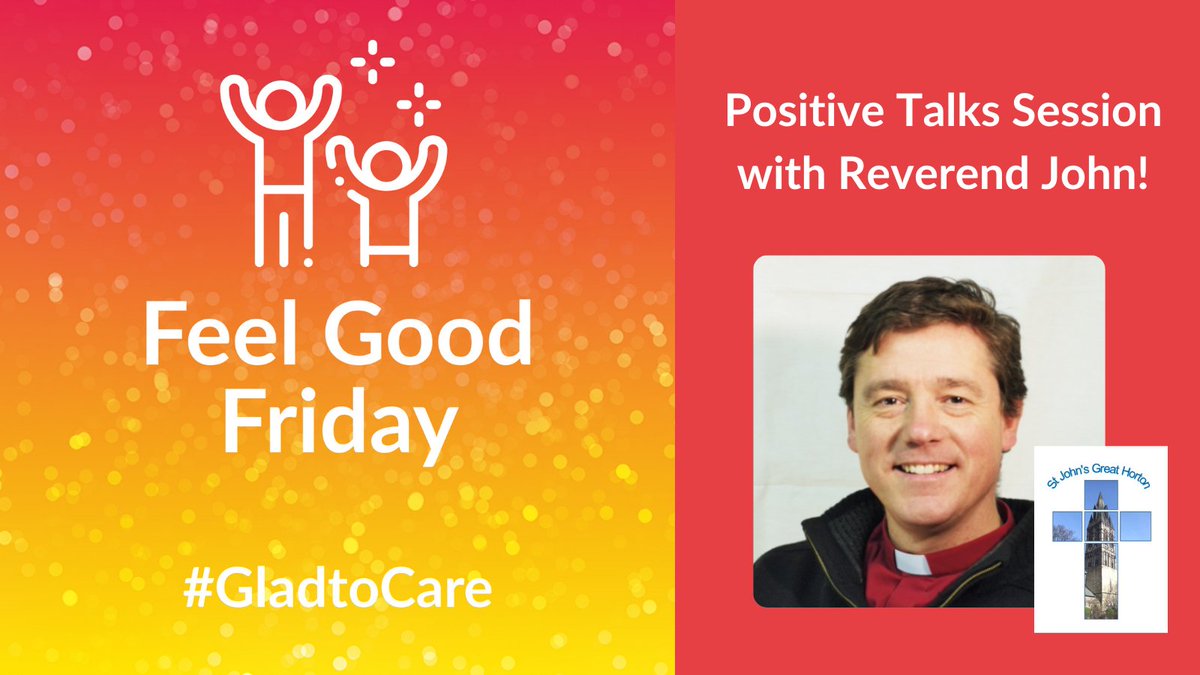 We've reached the end of #GladtoCare Week 2024 and it's time for Feel Good Friday!

To end the week on a high, join our fantastic Sing Along session with Alan, as well as a Positive Talks Session with Reverend John in the afternoon!

#FeelGoodFriday