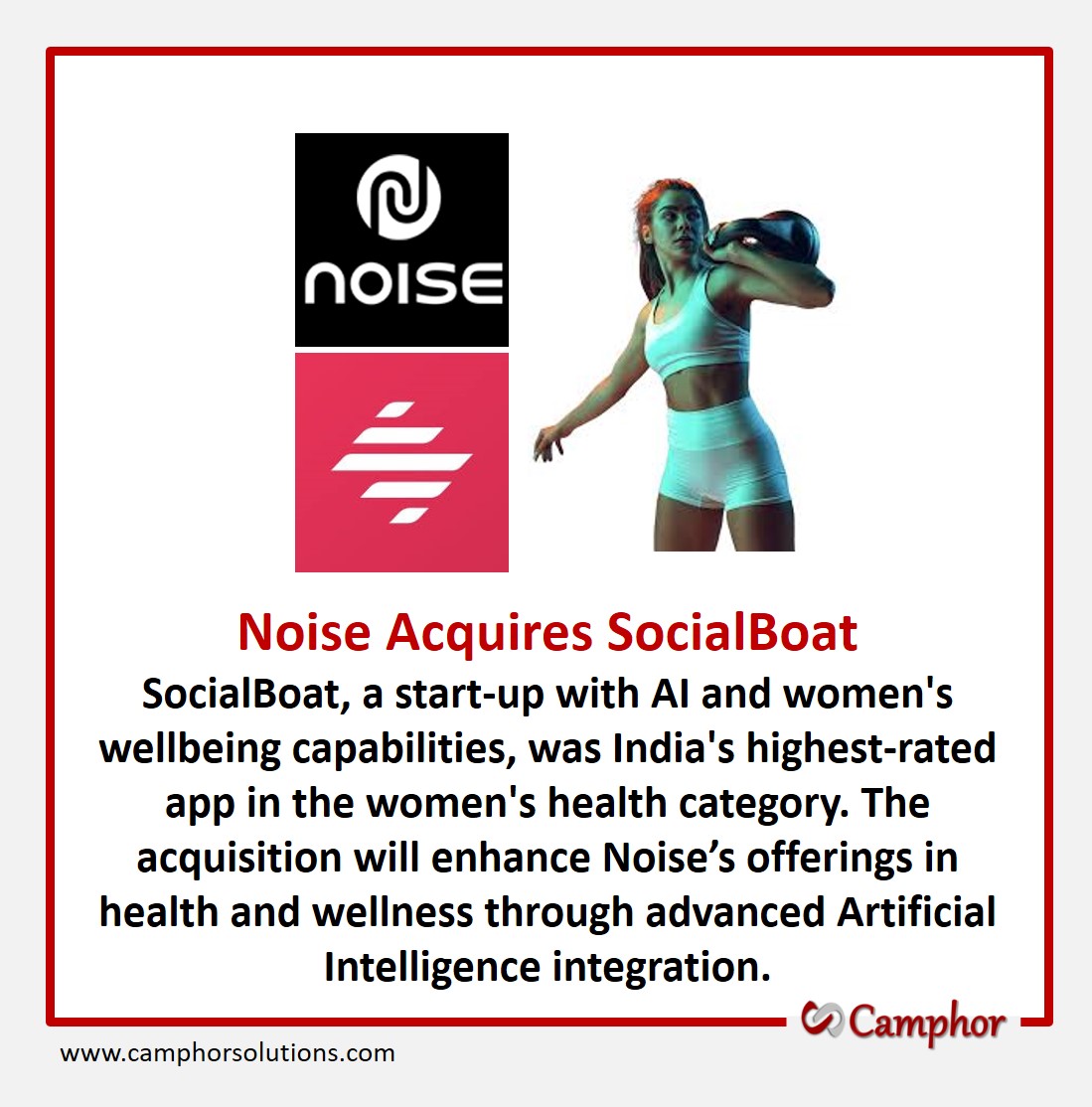 #socialmediamarketing #b2bleadgeneration #growthmarketing  #DigitalMarketing #websitemanagement #camphorsolutions #pitchdeck #searchengineoptimization #socialmediaoptimization  #noise #socialboat #mergersandacquisitions #aquisition #womenwelbeing #AI #healthtech #smartwearables