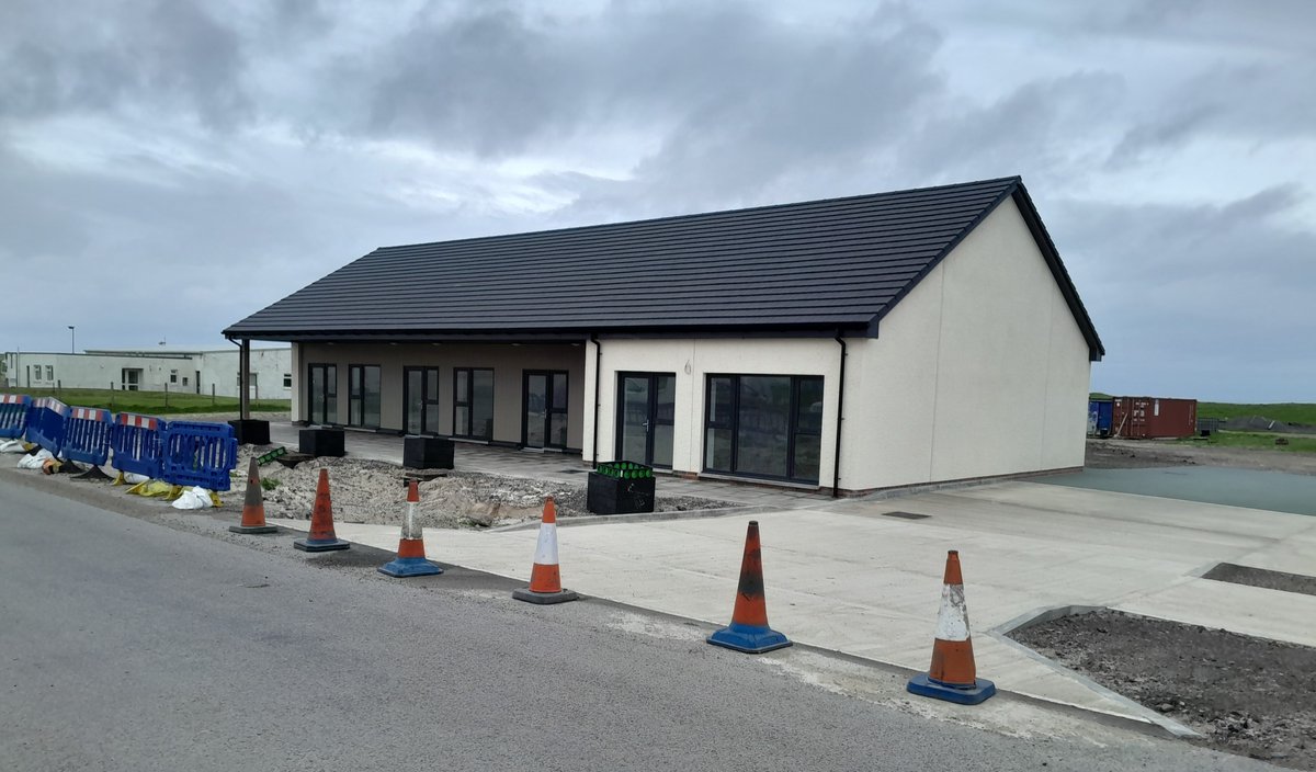 Community owned business units nearing completion at Crossapol, Tiree. A great example of community led development helping to deliver business growth and economic sustainability in island communities. #UrrasThiriodh #CommunityOwnership #Land #CommunityWealthBuilding