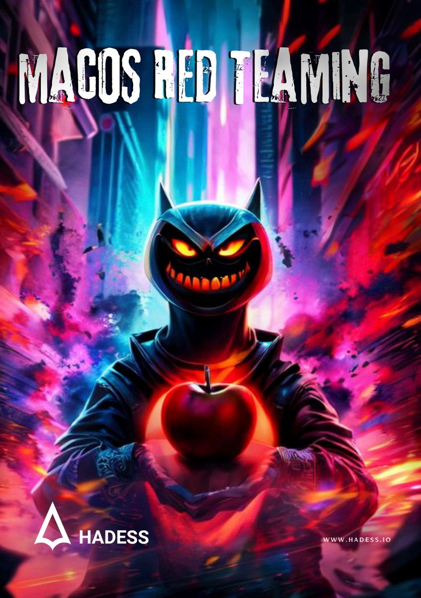 macOS Red Teaming redteamrecipe.com/macos-red-team… electroniz3r github.com/r3ggi/electron… dylib* github.com/Tyilo/insert_d… bifrost github.com/its-a-feature/… HealthInspector github.com/its-a-feature/… #macos #redteam #dylib