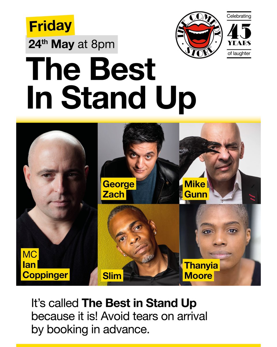 The Comedy Store, London - our 2340th Friday night of comedy - you’re in experienced hands!